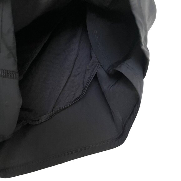 Brooks Womens Running Shorts With Inner Liner Black & Multicolor Geometric Waist - Picture 2 of 4